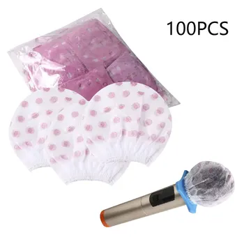 

100pcs Disposable Microphone Cover Protective Keep Hygiene KTV Anti Spit Windscreen Non Woven Practical Universal Dustproof