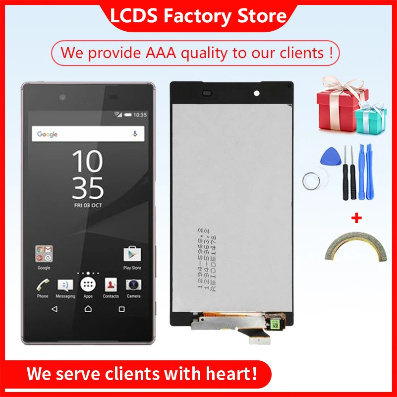 Display Di Qualità Aaa Per Touchscreen Lcd Sony Xperia Z5 Con Cornice Per Display Lcd Doppio Sony Xperia Z5 E6653 E6603 E6633 E6683