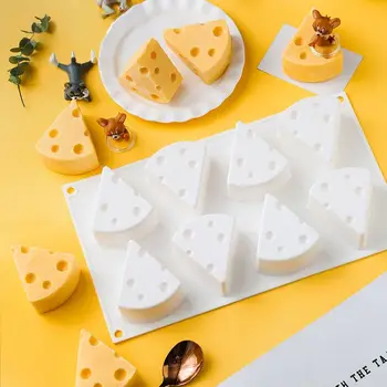 

SILIKOLOVE Cheese Mouse 3d Silicone Mold Cake Pastry Cake Decorating Tools DIY Baking Dessert Mould Bakeware