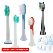 4 шт./лот вибрационные сменные насадки для зубной щетки для Philips Sonicare proresyota HX6014/HX6024/HX6034/HX6064