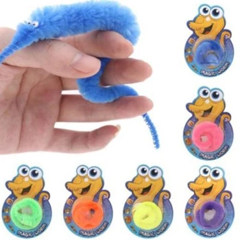 

Drop Shipping Magic Twisty Fuzzy Worm Wiggle Moving Sea Horse Kids Close-up Street Comedy Magic Tricks Toys No Packdge