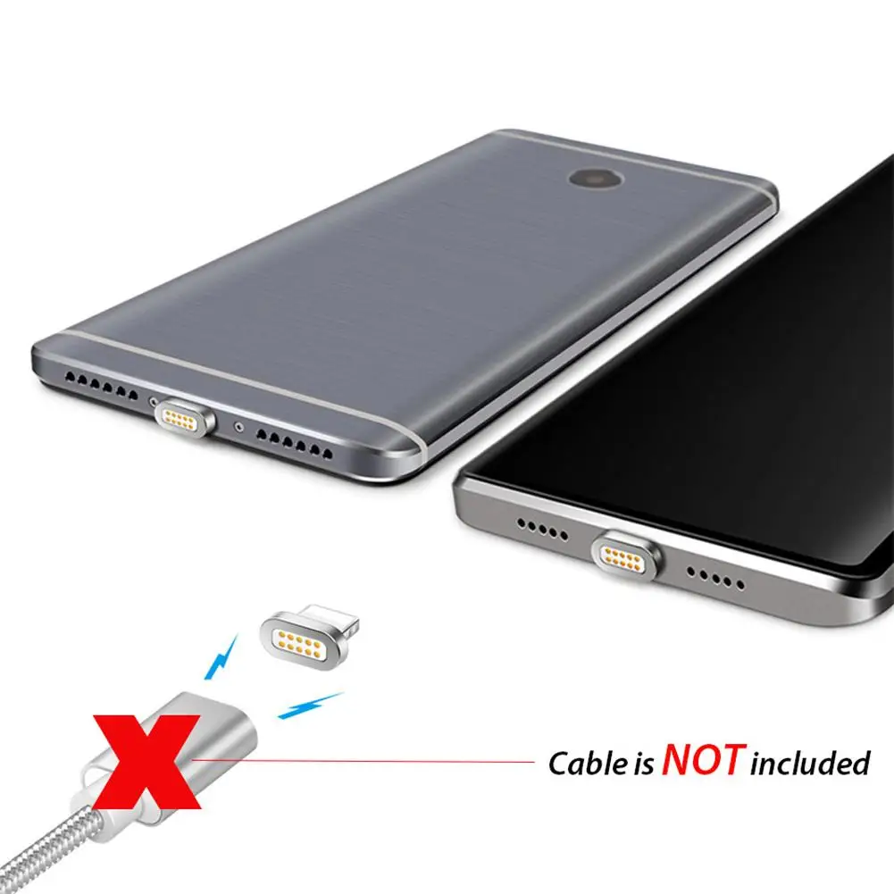 Магнитный Соединительный разъем Micro USB адаптер для быстрой зарядки двойная