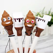 Stylo de décompression de caca de toilette pour enfants, créatif et amusant pour étudiants, catapulte, stylo d'écriture à encre noire, nouveauté, papeterie cadeau