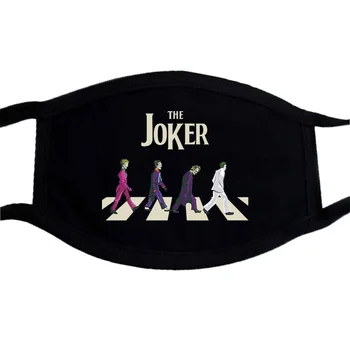 

The Jack And Joker Funny Face Masks Black Bilayer Winter Keep Warm Mouth Muffle Mask Washable Unisex Dust Proof Masks