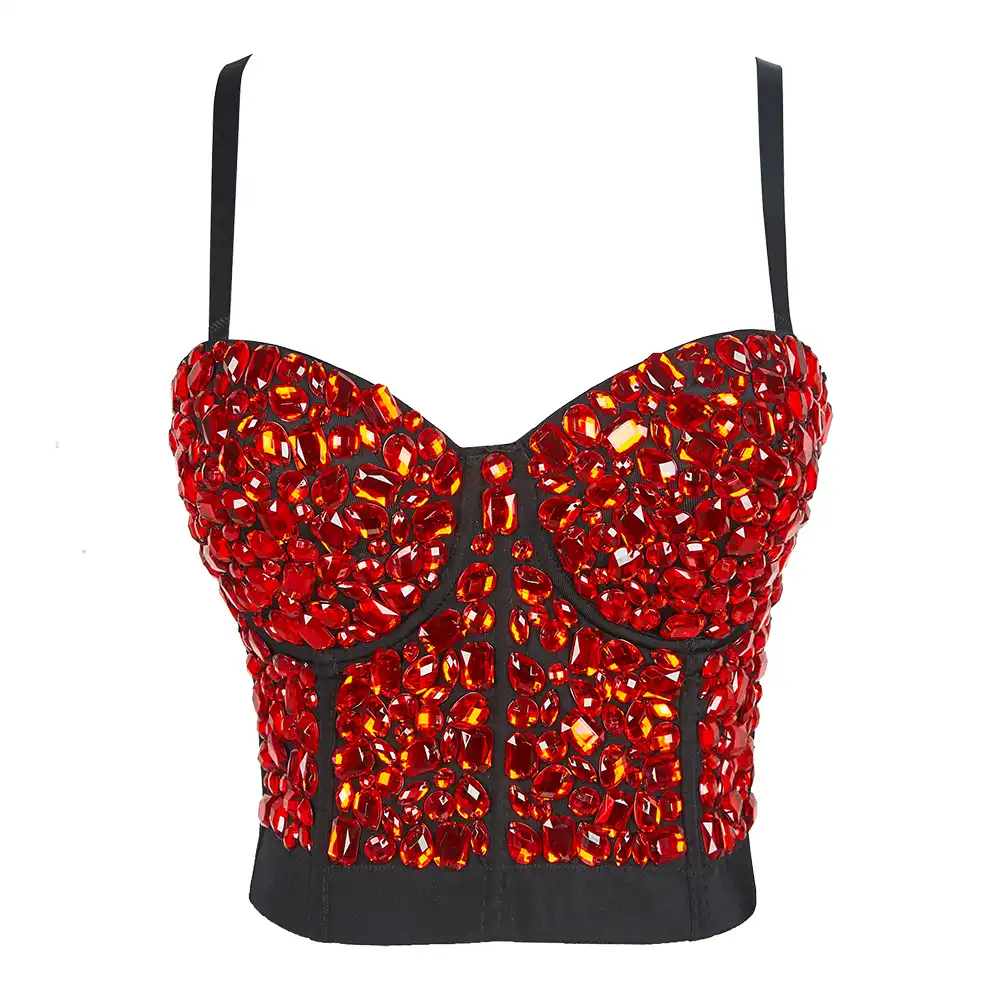 jeweled bustier top