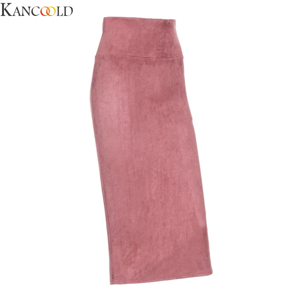 KANCOOLD, сексуальная женская кожаная юбка, высокая талия, сплошной цвет, тонкая сумка, большие размеры, Женская юбка на пуговицах, европейский стиль