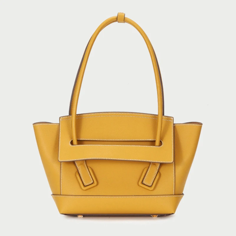 

Luufan New Design Crossbow Handbag Genuine Leather Tote Bags Female Girls Travelling Bag Leather Beach Totes Womens Shoulder Bag
