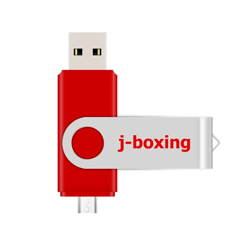 J-boxing красный OTG 16 Гб USB флеш-карта памяти двойной порт Флешка 16 Гб Micro USB флеш-накопители для samsung huawei Xiaomi LG планшет