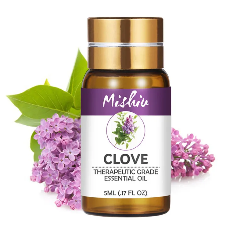 

Mishiu Clove Essential Oil Diffuser Massage Thyme Jasmine Vanilla Ylang Ylang Basil Citronella For Aromatic Home Air Care 5ML