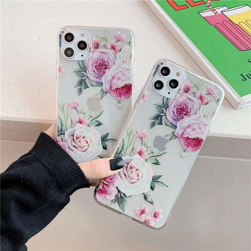 Чехол в стиле ретро с цветочным рисунком для iphone 11 Pro Max 7 8 Plus X XR XS задняя крышка