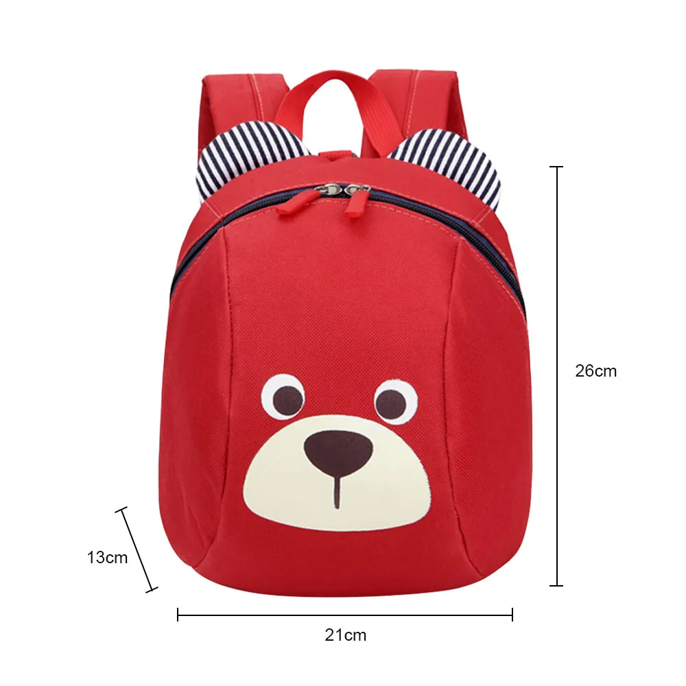 От 1 до 3 лет Детский рюкзак анти-потерянный для маленьких детей милые животные собака для детей рюкзак в детский сад медведь школьная сумка mochila# T2