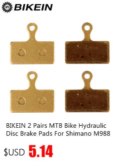 BIKEIN, 2 пары, металлический диск для горного велосипеда, тормозные колодки для Tektro IO, велосипедные гидравлические дисковые тормозные колодки, MTB велосипедные запчасти