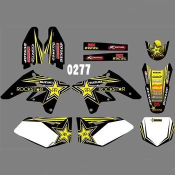 

For SUZUKI RMZ250 2007-2009 Graphics Decals Stickers Custom Number Name 3M Full Motorcycle Backgrounds Stickers Accessories