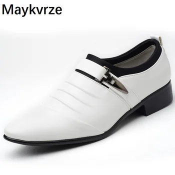 

men's shoes large size 38-48 Business Leather sneakers men casual sports shoes