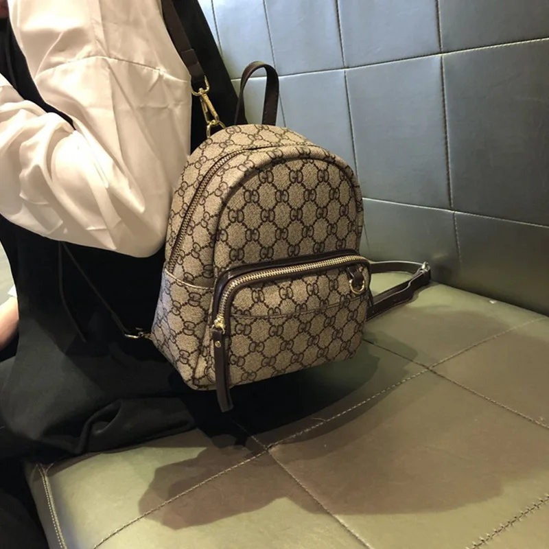 

Yin 2019 New Style WOMEN'S Backpack Cool GIRL'S Bag Mini Decorative Pattern WOMEN'S Bag Korean-style Versatile Shoulder Backpack