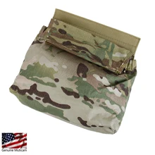 TMC Velco Roll Dump Pouch Armor Carrier Drop Pouch Airsoft Gear Nylon Airsoft Military Tactical Tool bags Multicam 2461