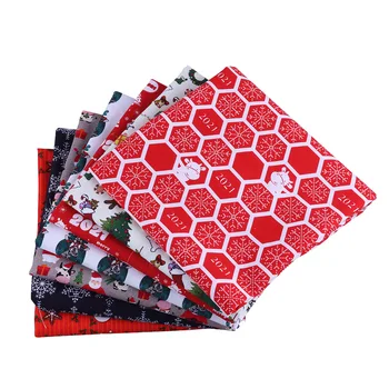 

50*145CM Christmas pattern100 percent cotton fabric for Tissue Kids Bedding home textile Textile for Sewing Doll Dress