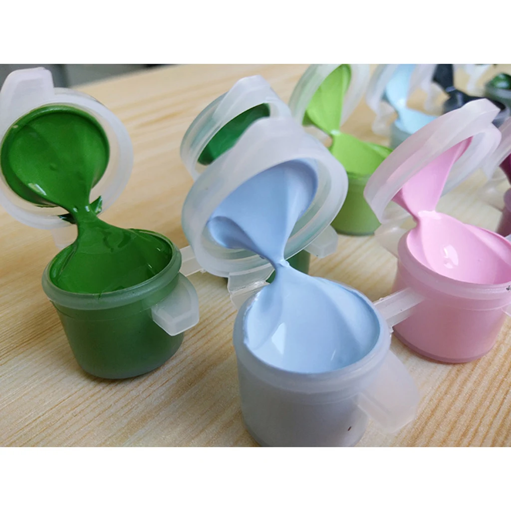 DIY Paint By Number Kit Oil Painting on Canvas Wall Artwork for Kids Beginners