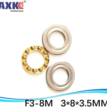 

500pcs/lot free shipping Axial Ball Thrust Bearings F3-8M (BA3 AKL3) 3*8*3.5 mm Plane thrust ball bearing