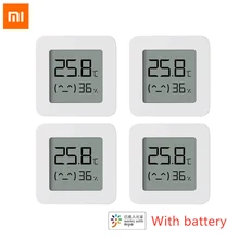 Novo xiaomi mijia bluetooth termômetro 2 sem fio inteligente elétrico digital higrômetro trabalho com mi app sensor de umidade xiami xiomi