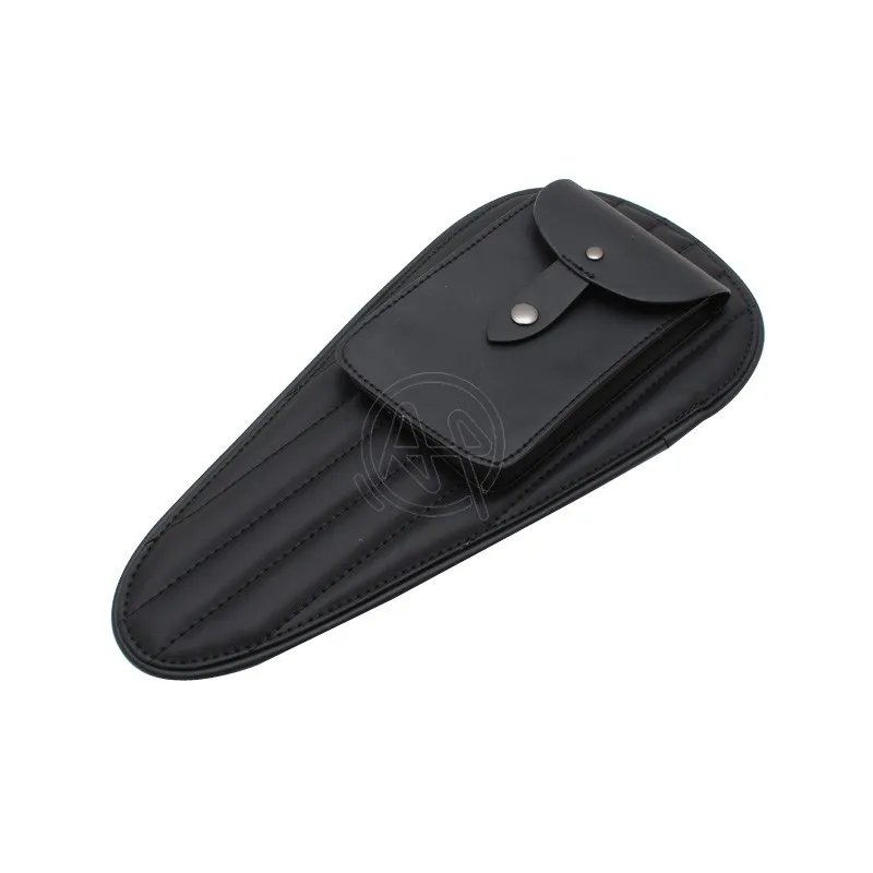 Motorcycle Universal PU Leather Fuel Tank Chap Cover Panel Bag For Triumph Bonneville T100 Harley Softail Street Bob FXBB