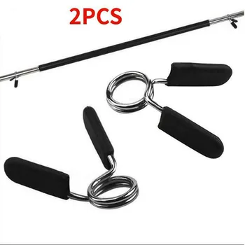 

2PCS 25MM Standard Barbell Clamp Spring Clips Collar Gym Weight Dumbbell Lock Fitness Equipments Accessories
