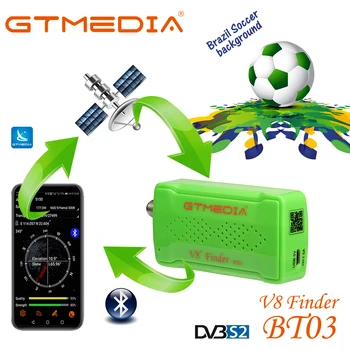 

GTMEDIA DVB-S2 V8 Finder Digital Satellite Finder Signal Bluetooth Connect For IOS Android Phone Satfinder GTMEDIA BT03 Brazil