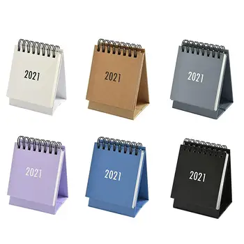 

2020-2021 Desk Calendar Desktop Standing Flip Monthly Calender Mini Portable 2021 Year Calender for Organizing and Planning