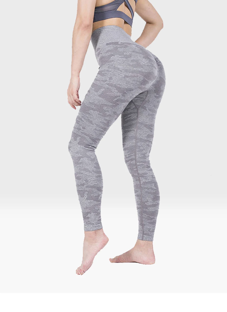 Yeechop, женские эластичные леггинсы Camo Vital, бесшовные, впитывающие пот, дышащие, эластичные, высокая талия, для тренировок, фитнеса, йоги