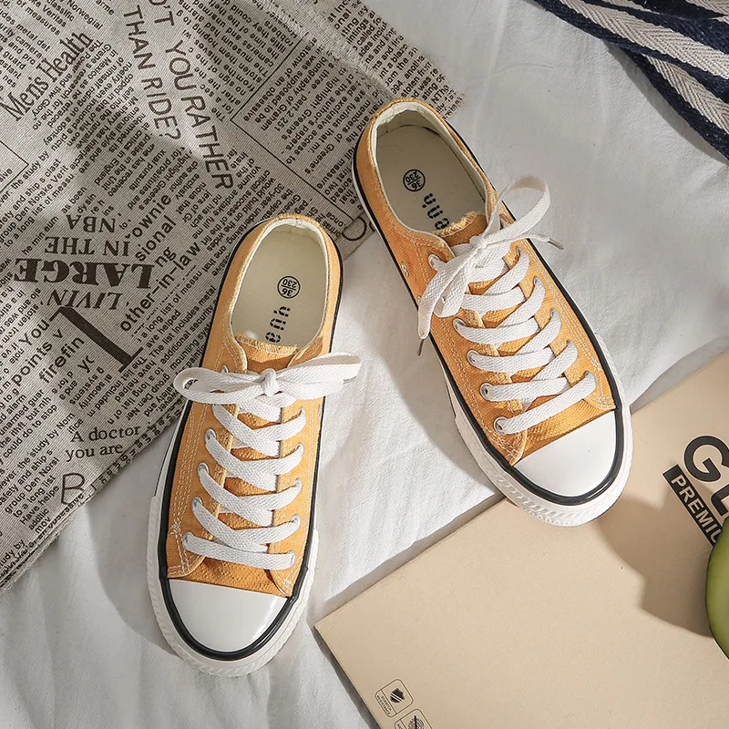 

Far Wave 2019 Autumn Korean-style WOMEN'S Canvas Shoes Lace up Front Place of Origin Supply of Goods Retro Washing Denim 2115