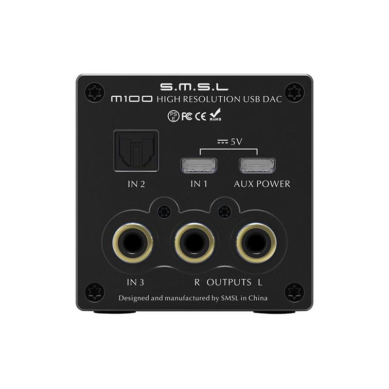 SMSL M100 MKII цифровой USB DAC AK4452 DSD512 32bit/768kHz 106dB оптический SPDIF алюминиевый настольный