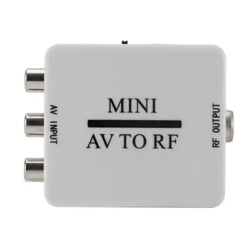 

Video Converter AV to RF Mini HD Video Adapter Box Support RF 67.25/61.25MHz to RF Amplifier TV Switcher thunderbolt 3/2