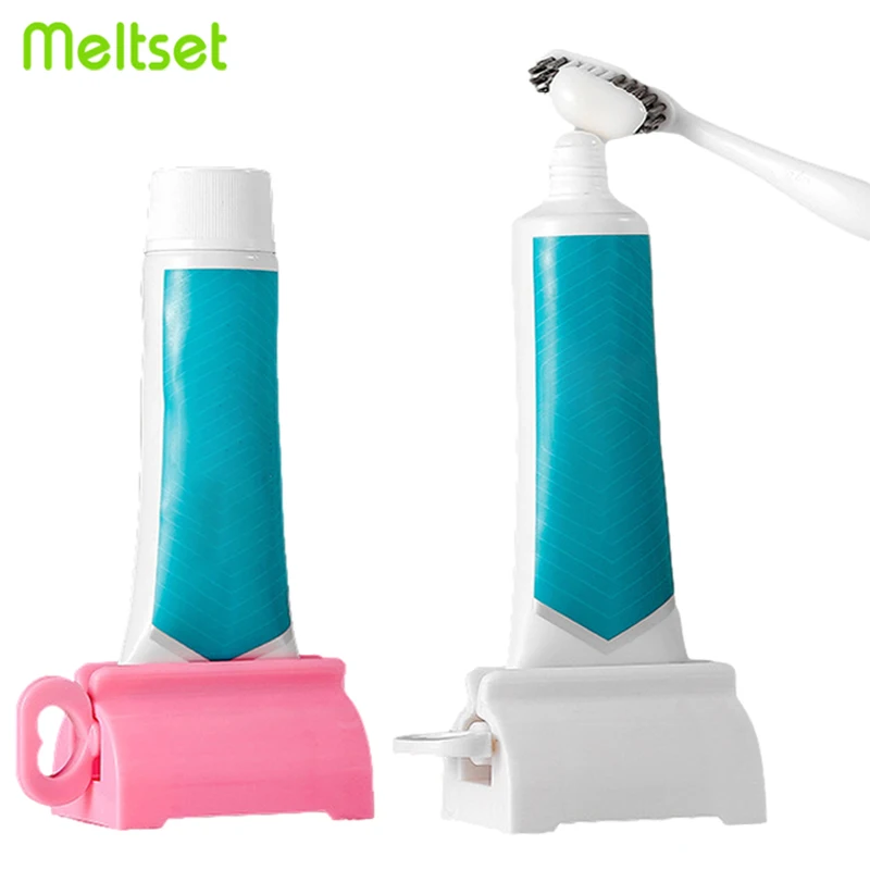 Bathroom Toothpaste Dispenser Toothpaste Tube Squeezer Rolling Holder