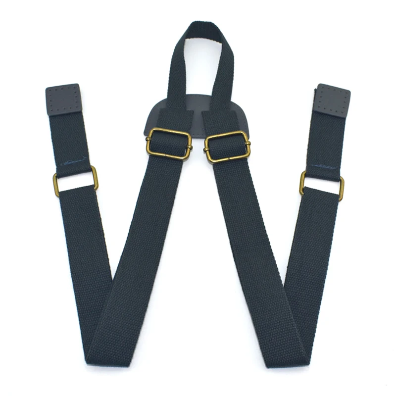 Correa de mochila ajustable correa de hombro de repuesto de lona duradera negra mochila escolar accesorios de correa de cuero