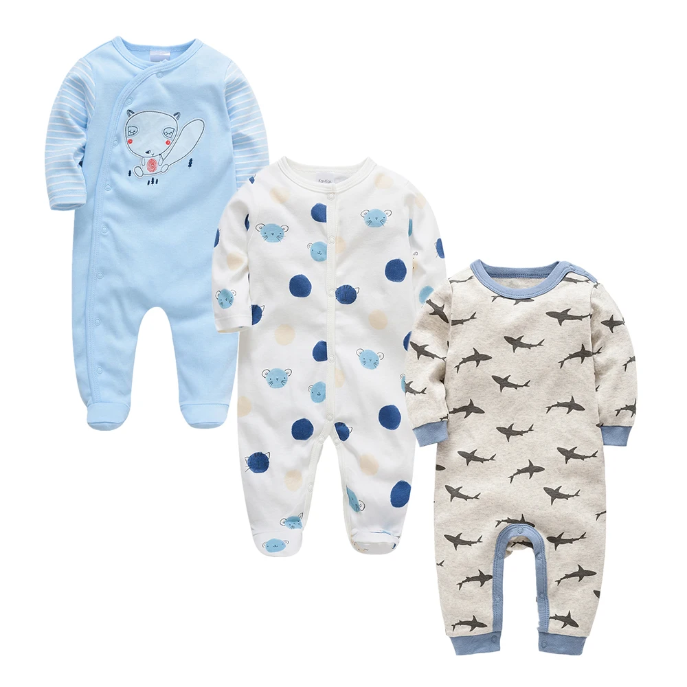 2019 г. 2 3 шт./лот Летний комбинезон для новорожденных мальчиков roupa de bebes Хлопковая