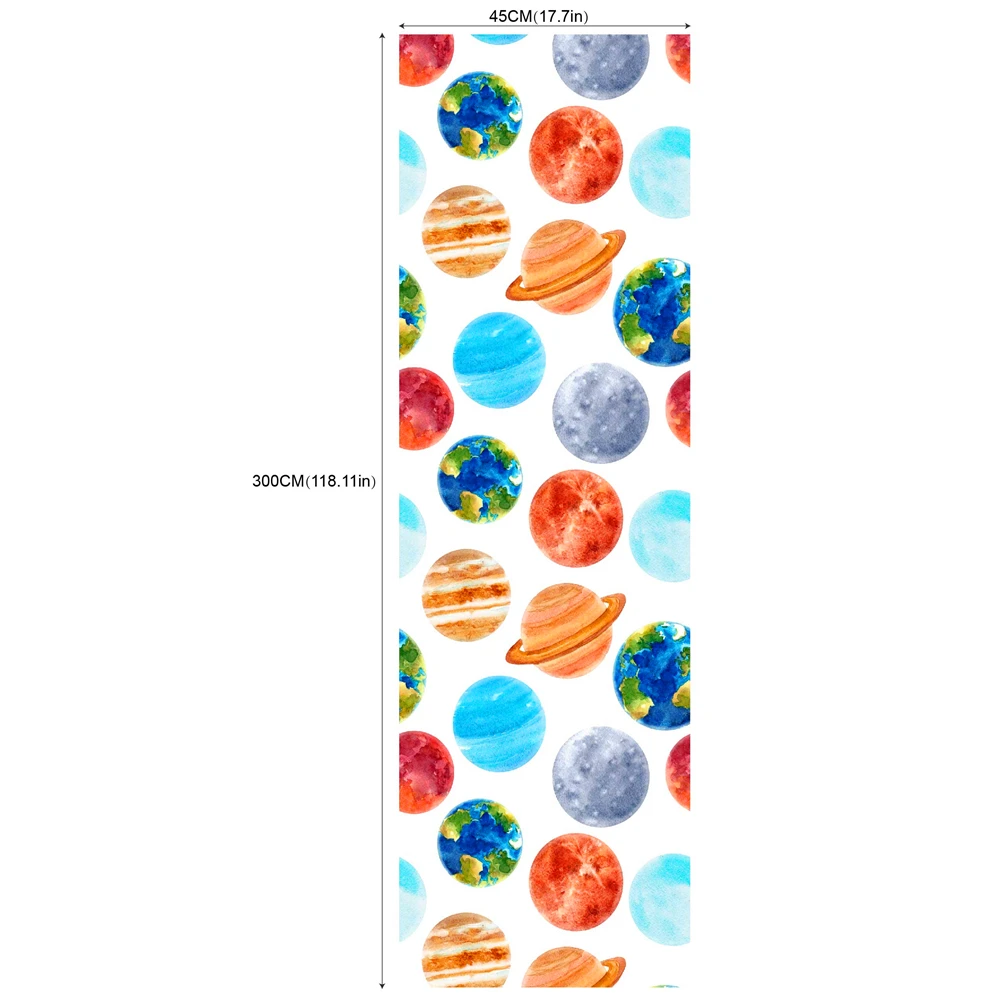 

2020 Hot Sell Planet Self-Adhesive Wallpapers with Waterproof Wearproof design for Room Decoration and Renovation