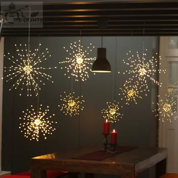 

Garland Lights Outdoor Firework Christmas Lights Solar Power LED String Copper Wire Fairy Lights Xmas Party Decor Lamp Hot Sale