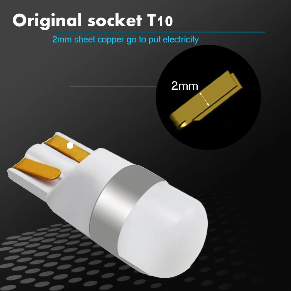 10x3030 SMD 350LM T10 W5W светодиодный автомобильный светильник автомобильная лампа для
