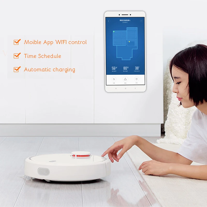 [Промокоды Aliexpress：ALIDREAM 1000/12000 Оригинальный робот пылесос Xiaomi MI 1 Роботизированный