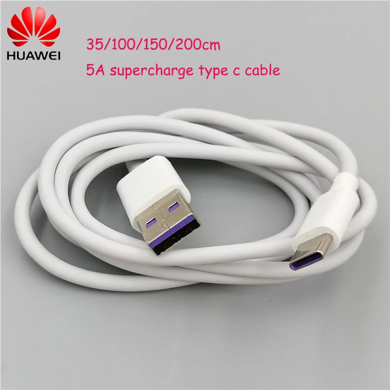 

Original for huawei mate 20 pro 5A supercharge cable type c date line for huawei p20 p30 pro mate 20 X 20 lite nova 3 4 honor 10