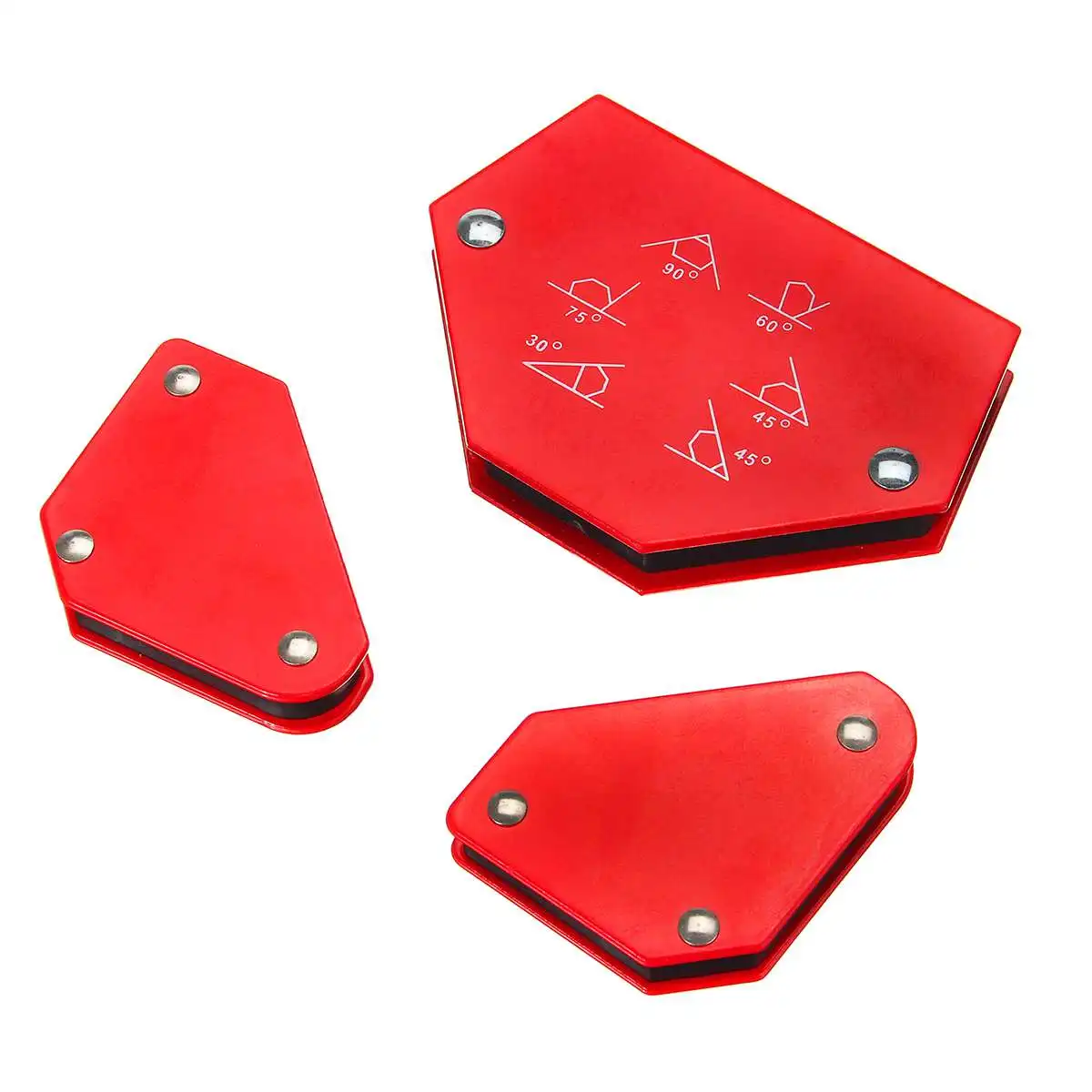 

3/4/6pcs 25LB Multi-Angle Soldering Locator Magnetic Magnet Corner Arrow Welding Holder Tool Alloy Steel Right Angle Fixing Tool