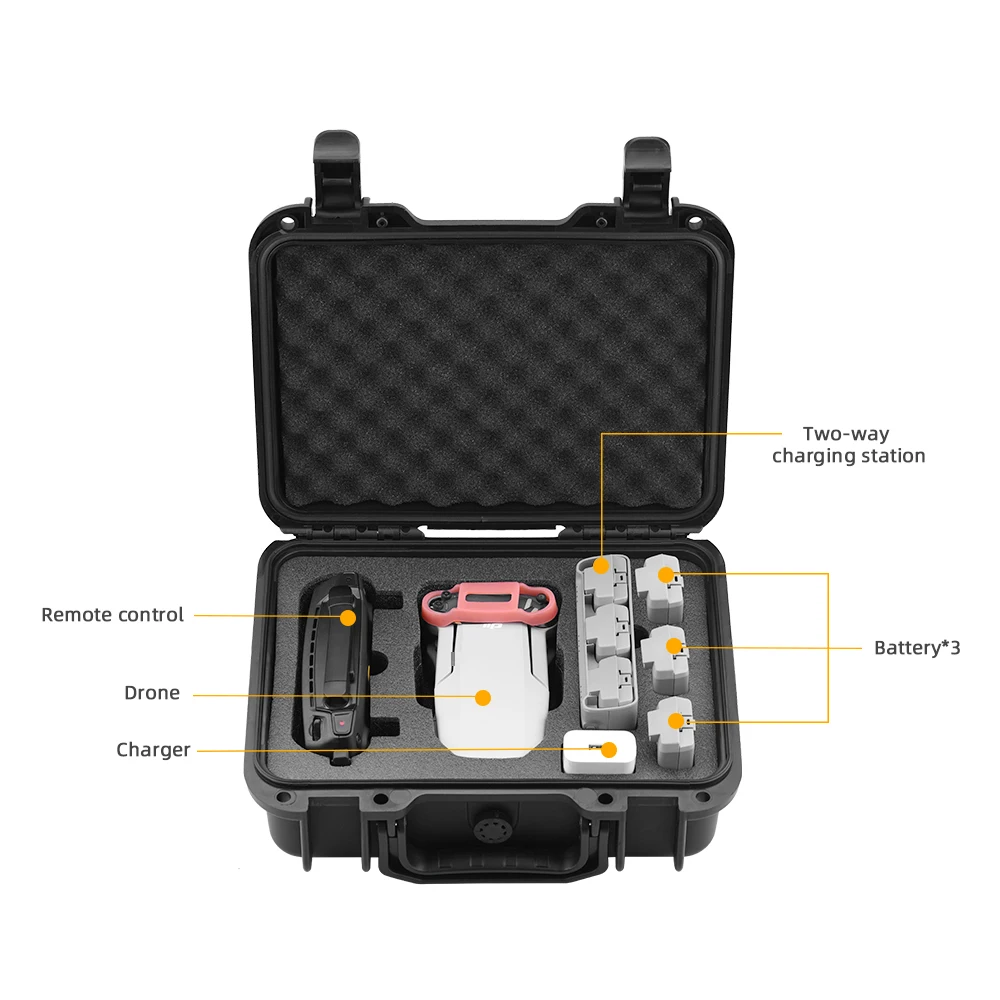 Waterproof Box for DJI Mavic Mini/Mini SE Drone Storage Carrying Case Travel Storage Hard Case Explosion-proof Box Accessories