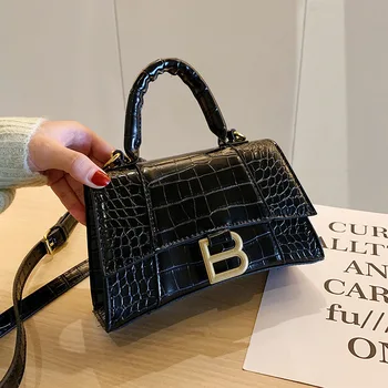 

Brand Bag For Women 2020 New Fashion PU Leather Shoulder Crossbody Bags Female Designer Letter B Handbag High Quality Ladies Bag