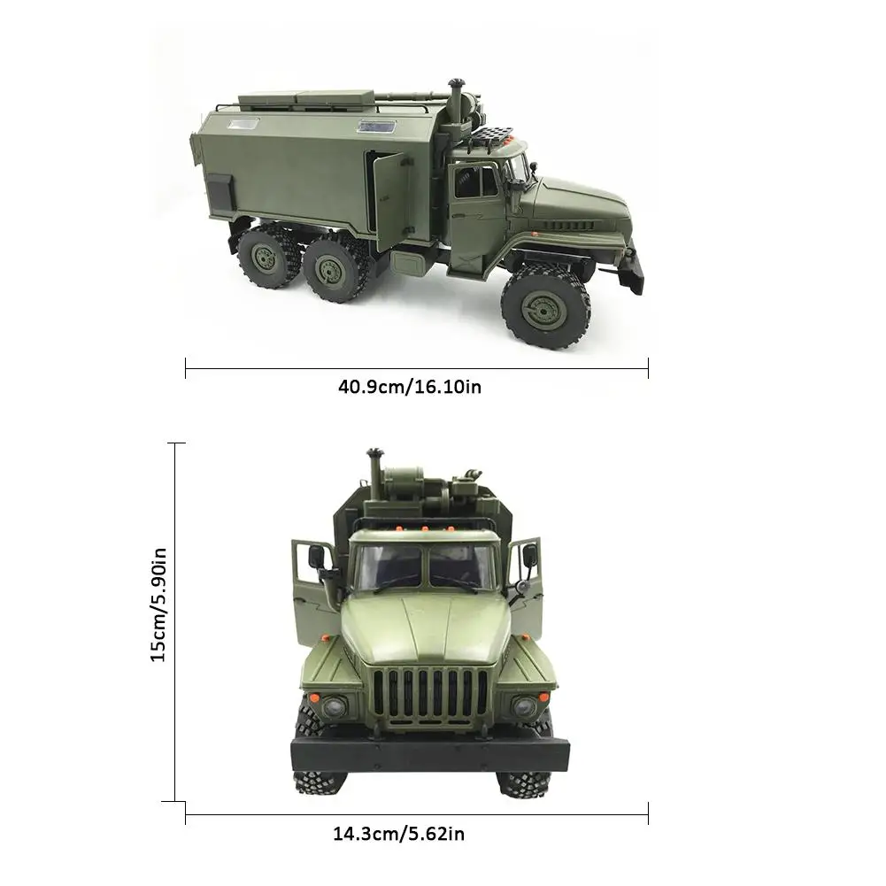 WPL RC грузовик B36 Урал 1/16 6WD дистанционное управление Военный Грузовик Рок Гусеничный автомобиль Хобби Игрушки для мальчиков Carro Eletrico