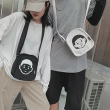 Простая Студенческая Холщовая Сумка женская сумка женская универсальная пара корейский стиль модная сумка на ремне стиль Tren