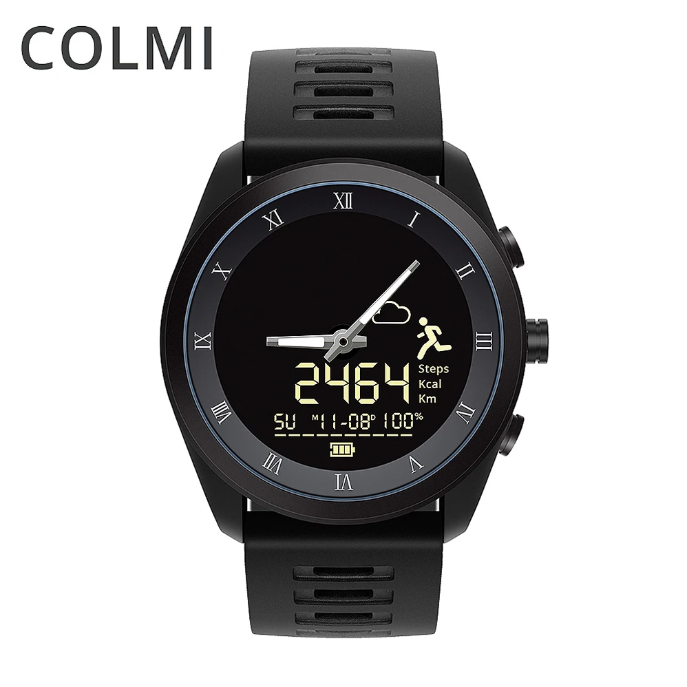Najtaniej COLMI Smart Watch MIX1 Men 5ATM profesjonalna wodoodporna moda Bluetooth zegarek kwarcowy opaska do monitorowania stanu zdrowia dla IOS telefon z systemem android
