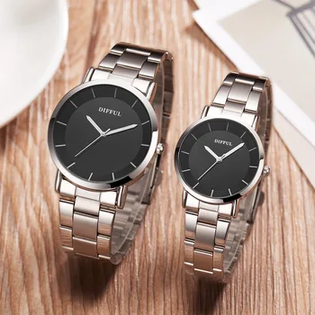 

Watch Watch Alloy Steel Bring Lovers Wrist Watch Leisure Time Quartz Watch