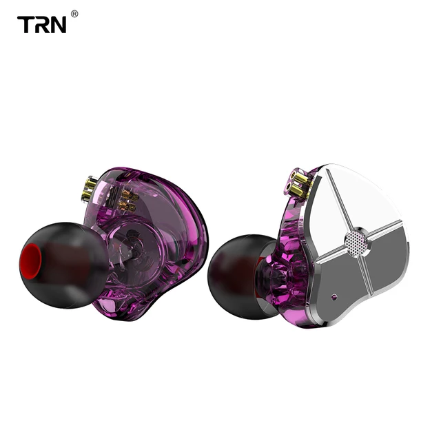 TRN ST1 1BA + 1DD hybrydowy w uchu słuchawki DJ Monitor sportowe słuchawki do biegania HIFI metalowy zestaw słuchawkowy douszne KZZSN Pro CCACA4 NiceHCK DB3