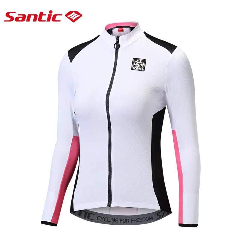 Santic-mujeres-ciclismo-Camisetas-manga-larga-Pro-Fit-bicicleta-de-carretera-MTB-Top-camisetas-Primavera-Verano (3)
