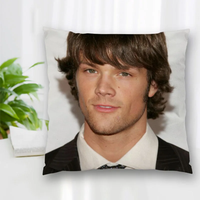 

New Jared Padalecki Actor Pillow Slips With Zipper Bedroom Home Office Decorative Pillow Sofa Pillowcase Cushions Pillow Cover